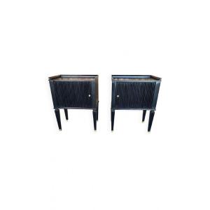 Pair Of Art Deco Bedside Tables